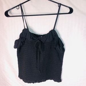 NWT American Eagle Large Smock Scrunch Crop Tank